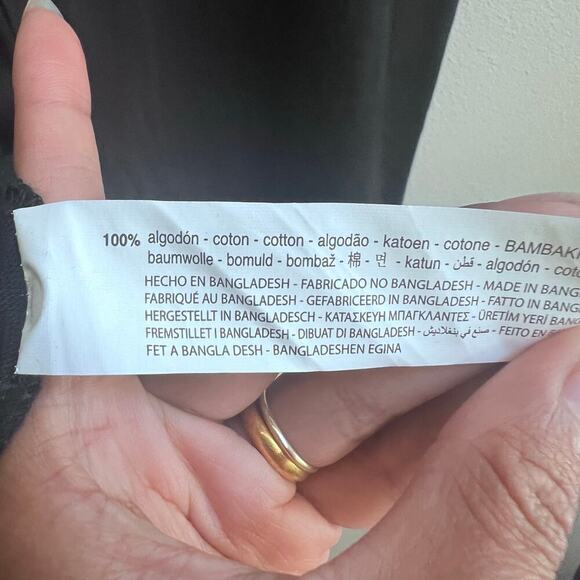 ZARA Women's Black Cotton Knit Stretch Pencil Skirt with Pockets Career Size L - Picture 4 of 6